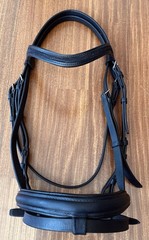 Otto Schumacher Horse Size (2) Black Bridle Swarovski Fabric Crystal Browband