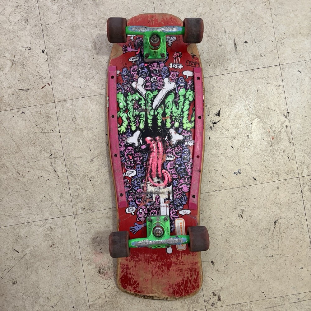 brand x riot stick skateboard complete vtg 80s 1986 gullwing santa cruz schmitt