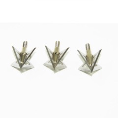 6/12pcs Stainless Steel Archery Arrows Broadheads ArrowHeads Hunting Points