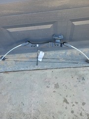 MK Compound Bow for Youth Black and Silver with Silver Limbs
