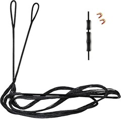 Deerseeker Archery Bow String Replacement with Finger Protector & 2 Nock Poin…