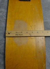 Vintage 1970s Kicktail Skateboard Track Force Trucks Yellow Wheels