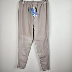 NWT EQ Equestrian Riding pants adult Large beige fleece lined made in USA $69