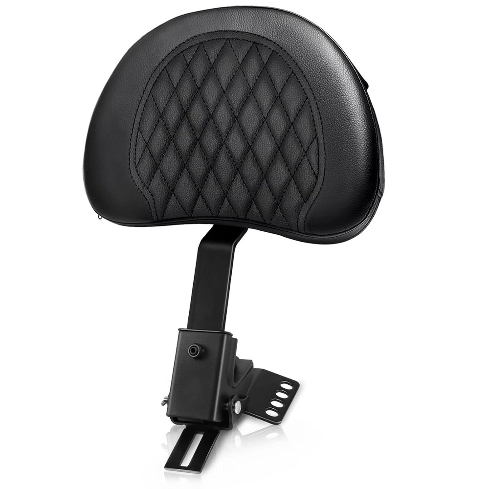 Motorcycle Adjustable Backrest Pad Custom Front Mounting Driver Rider Seat