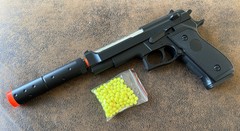 Double Eagle M22 Airsoft Gun Spring Pistol 6mm Bbs 300fps 15round Mag