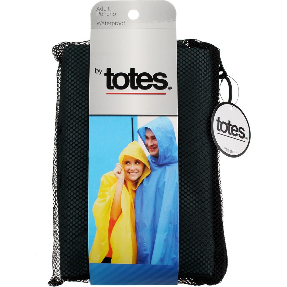 4 Pack Raines by Totes Poncho, Adult, Assorted Colors RP1