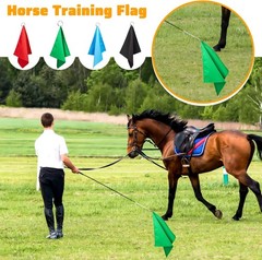 Equestrian Training Flag 4 Pieces 18 inches, Red, Black, Green, Blue