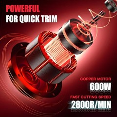 TAKEKIT 600W Horse Clippers 6 Speeds Heavy Duty