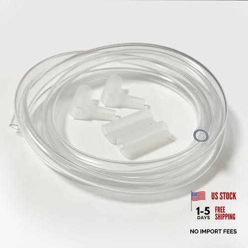 PVC Clear Vinyl Tubing,1/4″ID X 3/8″OD, With 2 Silicone Extension 10 Feet