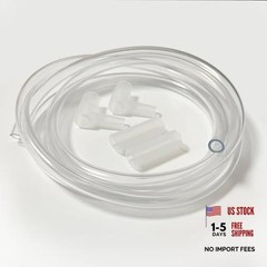 PVC Clear Vinyl Tubing,1/4″ID X 3/8″OD, With 2 Silicone Extension 10 Feet