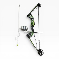 Muzzy Vice Compound Bowfishing Bow 25-55lbs 24.5-31″ 30″ Green Black White