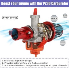 PZ30 30mm Carburetor Exhaust Muffler Stage 2 Kit For Predator 420cc 301cc GX340