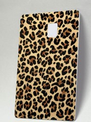 Leopard Print Credit Card Skin Trendy Animal Print Card Cover Waterproof Design