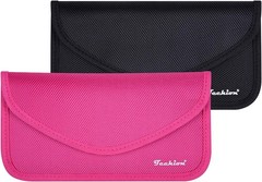 Signal Blocking Bag, 2 Pack RFID Faraday Bag Shield Pouch Cage Box Wallet Cas…