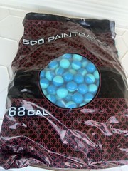 500 Rounds / Paintballs Blue 68 Cal Brand New Sealed Bag Paintball