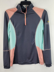Kastel Denmark Pullover Training Top Women’s M Equestrian Riding Gray 1/4 Zip