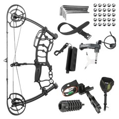 Compound Bow Adjustable 40-65lbs 320fps Hunting Fishing Target Shooting Adults
