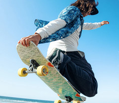 Loaded Bolsa II Skateboard Complete Blue White 9.4×34″