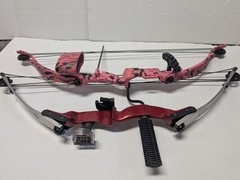 Hoyt Banshee Compound Bow 44in Pink Camo Hoyt USA Cobra Sight Rest Stabilizer