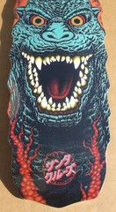 SANTA CRUZ X GODZILLA «GODZILLA DESTROYER» SHAPED SKATEBOARD DECK RARE