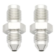-3 AN AN3 Male Flare to 3/8-24 Male Inverted Thread Pipe – 2 Pack
