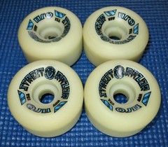 Vintage Santa Cruz OJII STREET RAZOR Skateboard Wheels, 60mm 92A, 1980s NOS!