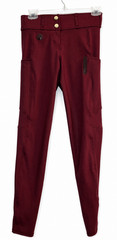 Felix Buhler Full Seat Grip Riding Tights Breeches S US 24 Burgundy NEW Dressage