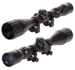 Hatsan Optima 3-9X40AO Mil-Dot Reticle Air Rifle Scope w/ CD Hat and Pen Bundle