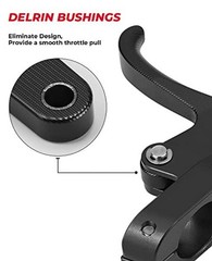 Finger Throttle, Compatible with Wave Runner Jet Ski Sliver Aluminum Black
