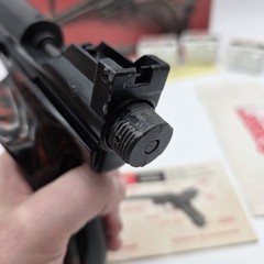 Vintage Crosman MARK I Single Shot .22 Caliber Pellet CO2 Target Pistol w/box