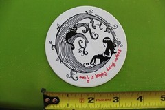 Emily Strange Posse ESP Happy Doing Nothing Gothic Sexy Punk Girl Skate STICKER