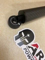 CF Barrel Cover with End Cap 1/2×20 Adapter for AEA HP SS Plus Pistol(10” Barrel