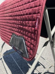LeMieux ProSport Large Dressage Quilted Suede English Saddle Pad Mullberry
