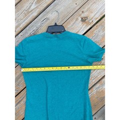 Ariat Womens Graphic T-Shirt Turquoise Teal Green Heather Western Logo Tee Sz M
