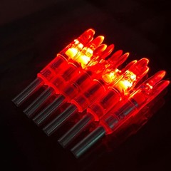 12-Pack or 6-Pack S Lighted Nocks for Arrows .244/6.2mm Lighted Arrow Nocks f…