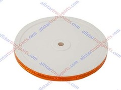 Class A 3-3/16″ Round Reflector with Center Mounting Hole – 2 Pack 10 Amber