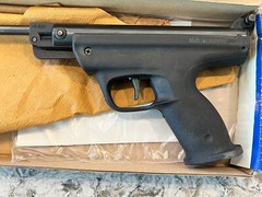 Baikal IZH MP-53M Russian sporter air pistol, .177 caliber, with box and manual