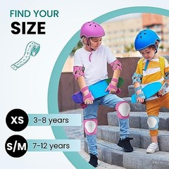 99FLIPS 6pcs Complete Set 3-12 Years- Knee Pads Elbow S/M – 7-12 Years MINT