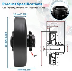 Performance 11T Sprocket Go Kart Mini Bike Clutch