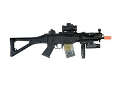 Double Eagle M82p Full Auto Airsoft Electric Gun + Scope Flashlight OPEN BOX