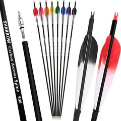 28″ 30″ 31″ Carbon Arrows SP500 100gr Screw Archery Compound Recurve Bow Hunting