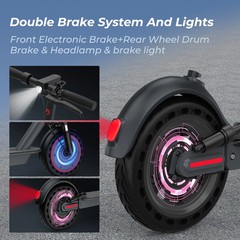 Adults City Commute Electric Scooter, 10″ 500W 22Mph E-Scooter APP 22Miles Range