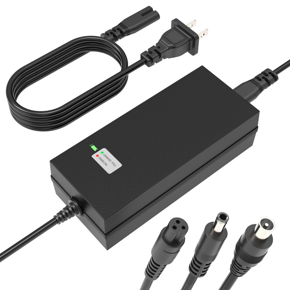 SGS Certified 42V 2A Charger 3 Plugs8mm 3Prong, 5.5mm DC connectors and 8mm/0…