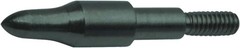 Precision Machined Screw-in Archery Field Tips – 125 Grain Steel Tips (12 Pack)