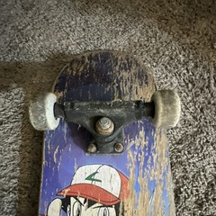 Pokémon Ash Ketchum Vintage Complete Skateboard Blue Multicolor Wood