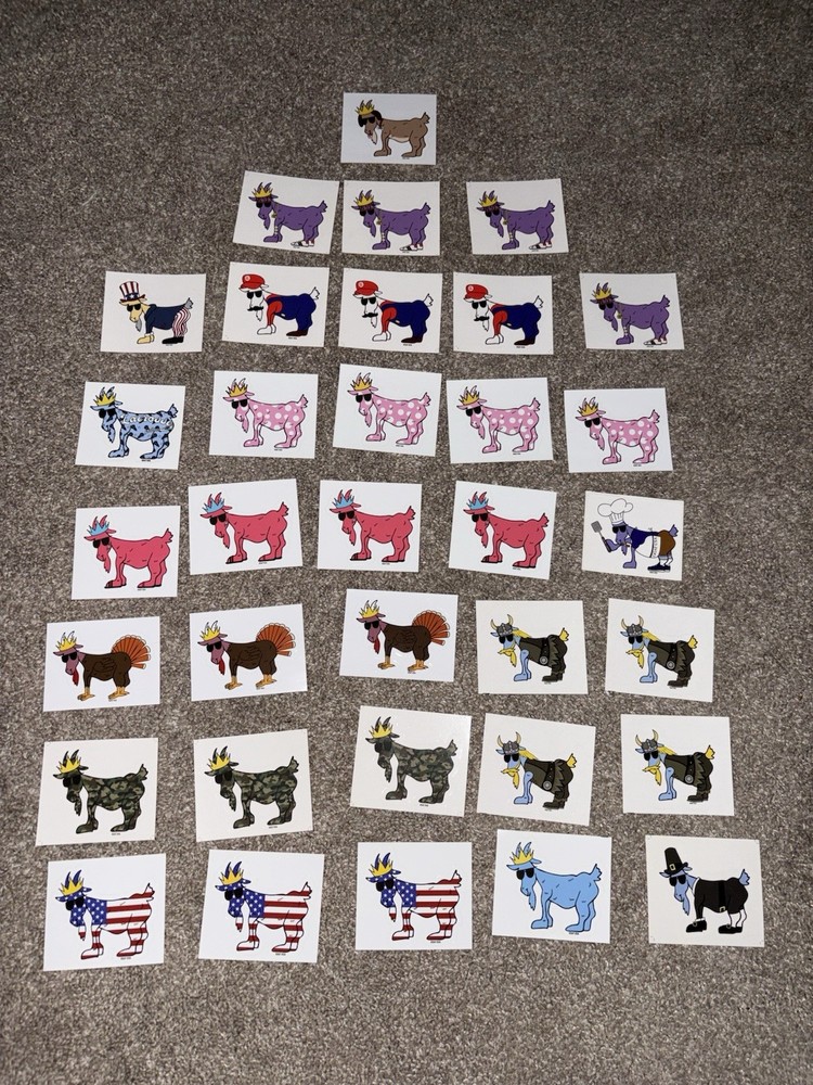 Goat USA Stickers 34 Pack