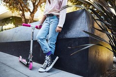 Razor A Kick Scooter for Kids -Red, Lightweight, Foldable, Adjustable Handlebars