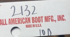 American boots mfg Men’s Leather Tall Riding Boots Size 10D Lace-Up Side Zipper