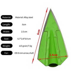 12x Archery Blade Broadhead 115Gr Large Cut Hunting Arrowhead Shooting Target