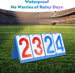 Portable Scoreboard for Basketball, Volleyball, and Cornhole – Waterproof Design